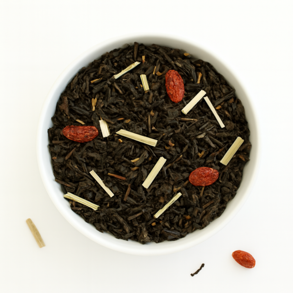 Sort te med Gojibær Havtorn fra Tespecialisten